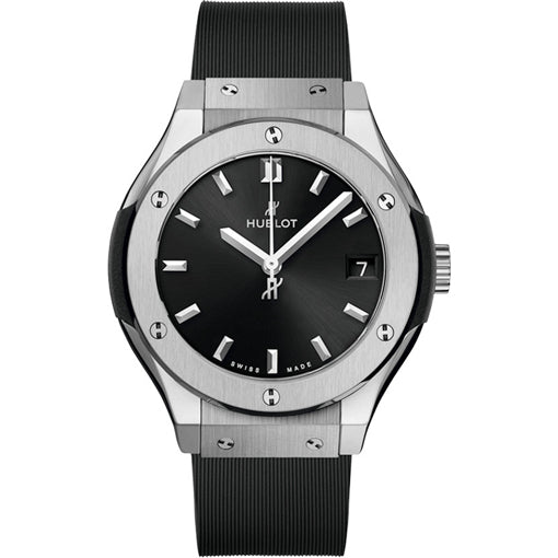 Hublot Classic Fusion Quartz Black Dial Ladies Watch 581.NX.1470.RX