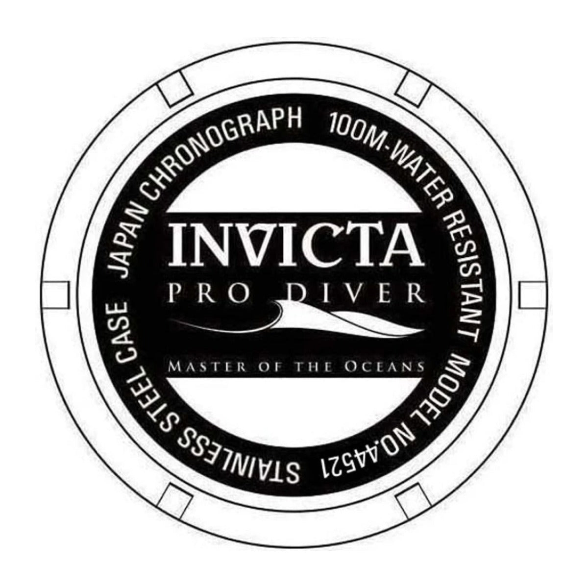 Reloj Invicta 44521 fondo de la caja