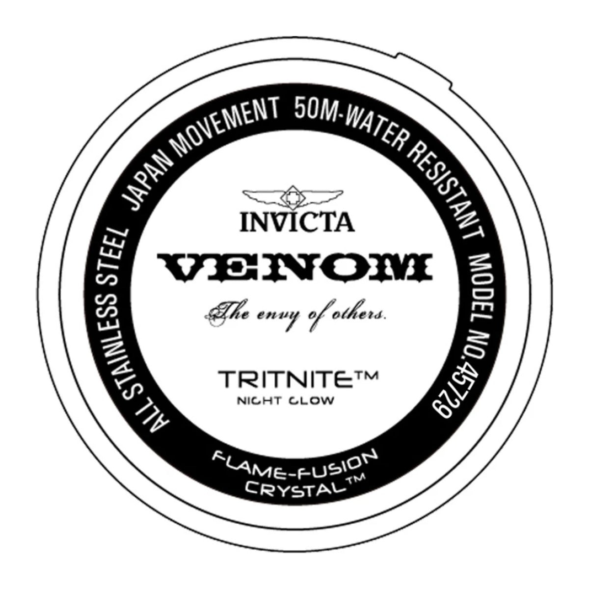 Reloj Invicta 45729 fondo de la caja