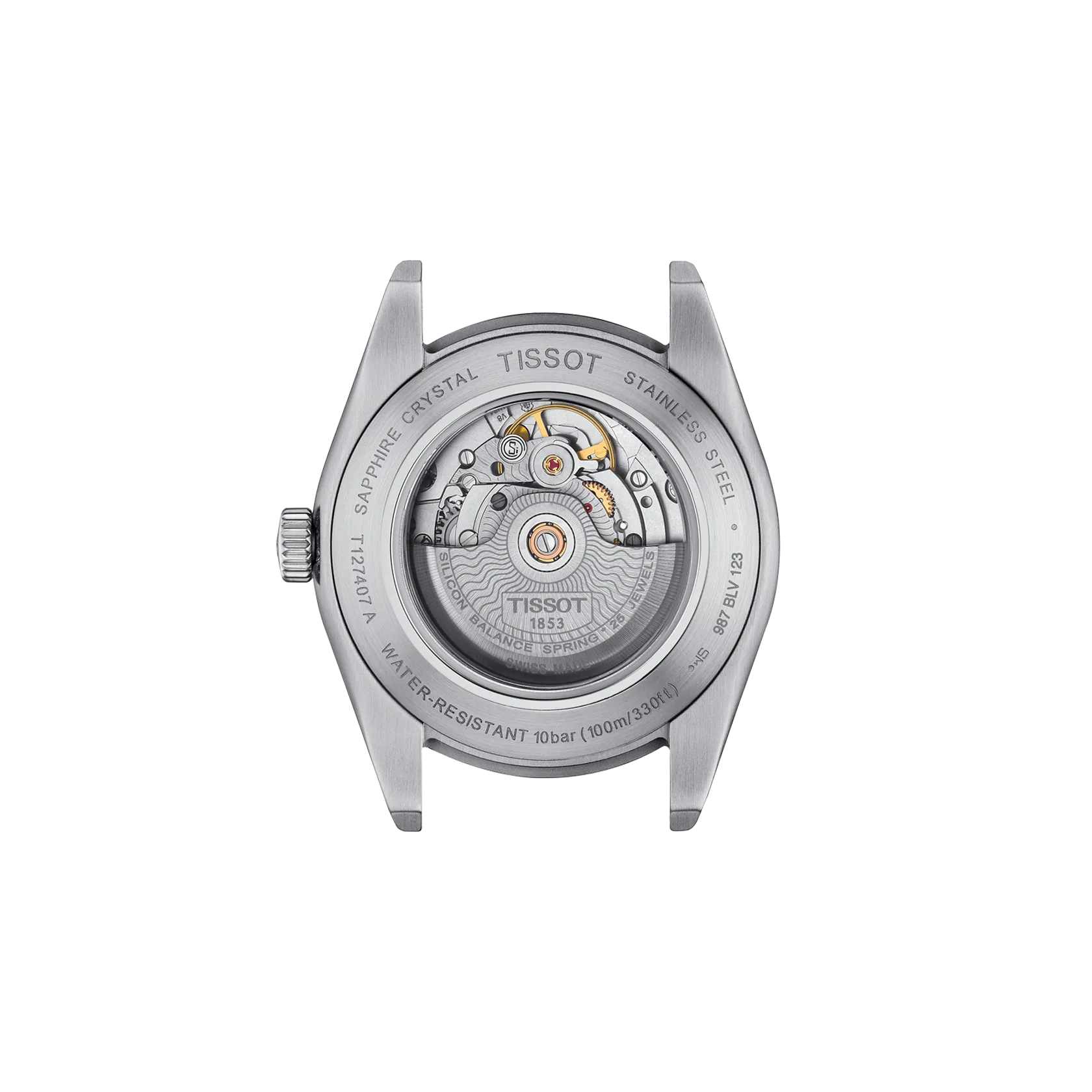 Reloj Tissot Gentleman T127.407.11.051.00 vista posterior