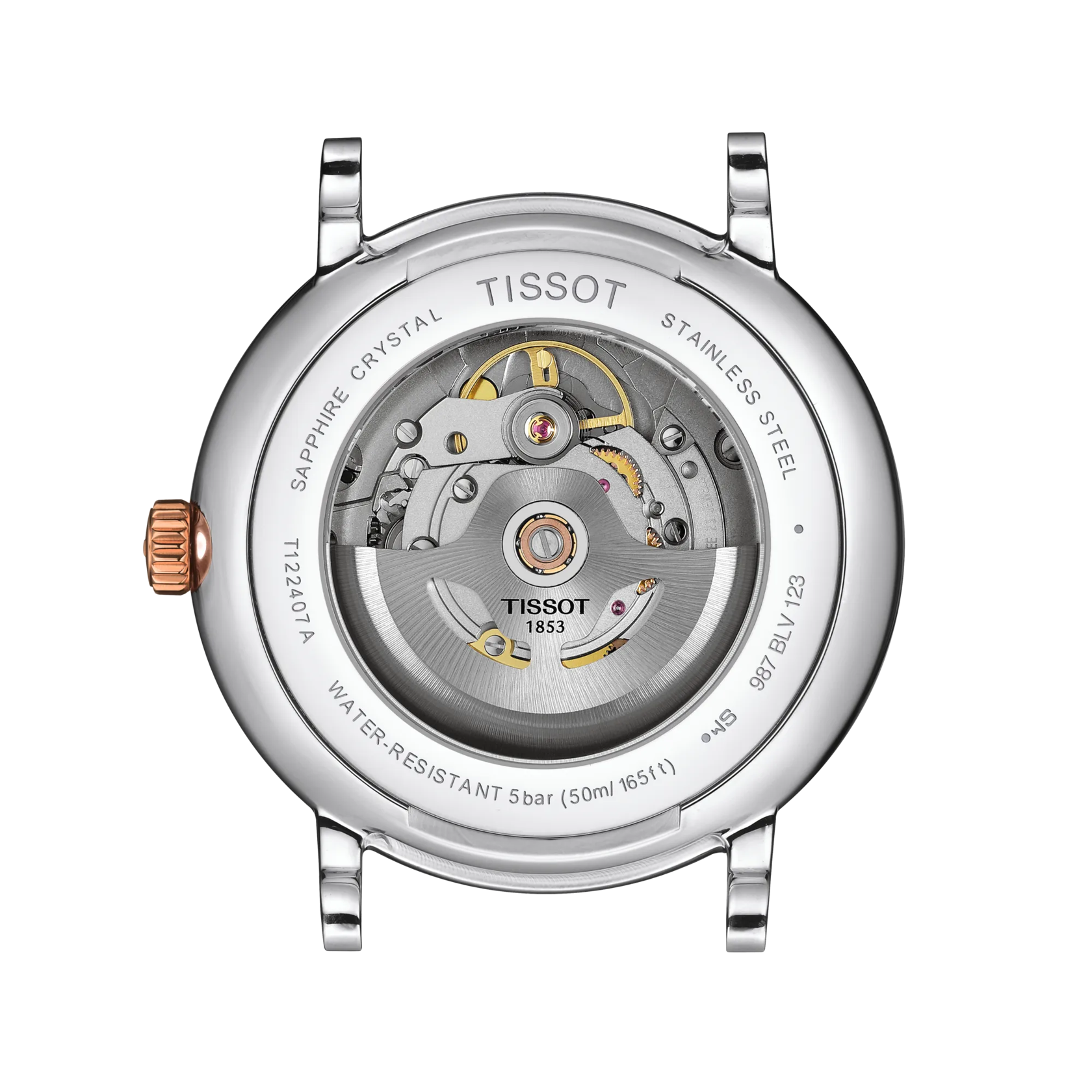 Reloj Tissot Carson Premium T122.407.22.033.00 vista posterior