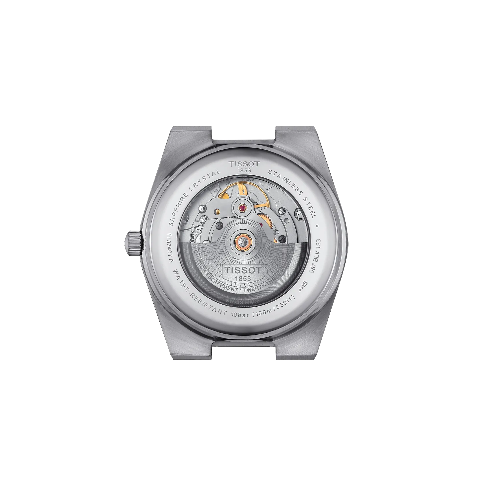 Reloj Tissot PRX T137.407.17.051.00 vista posterior