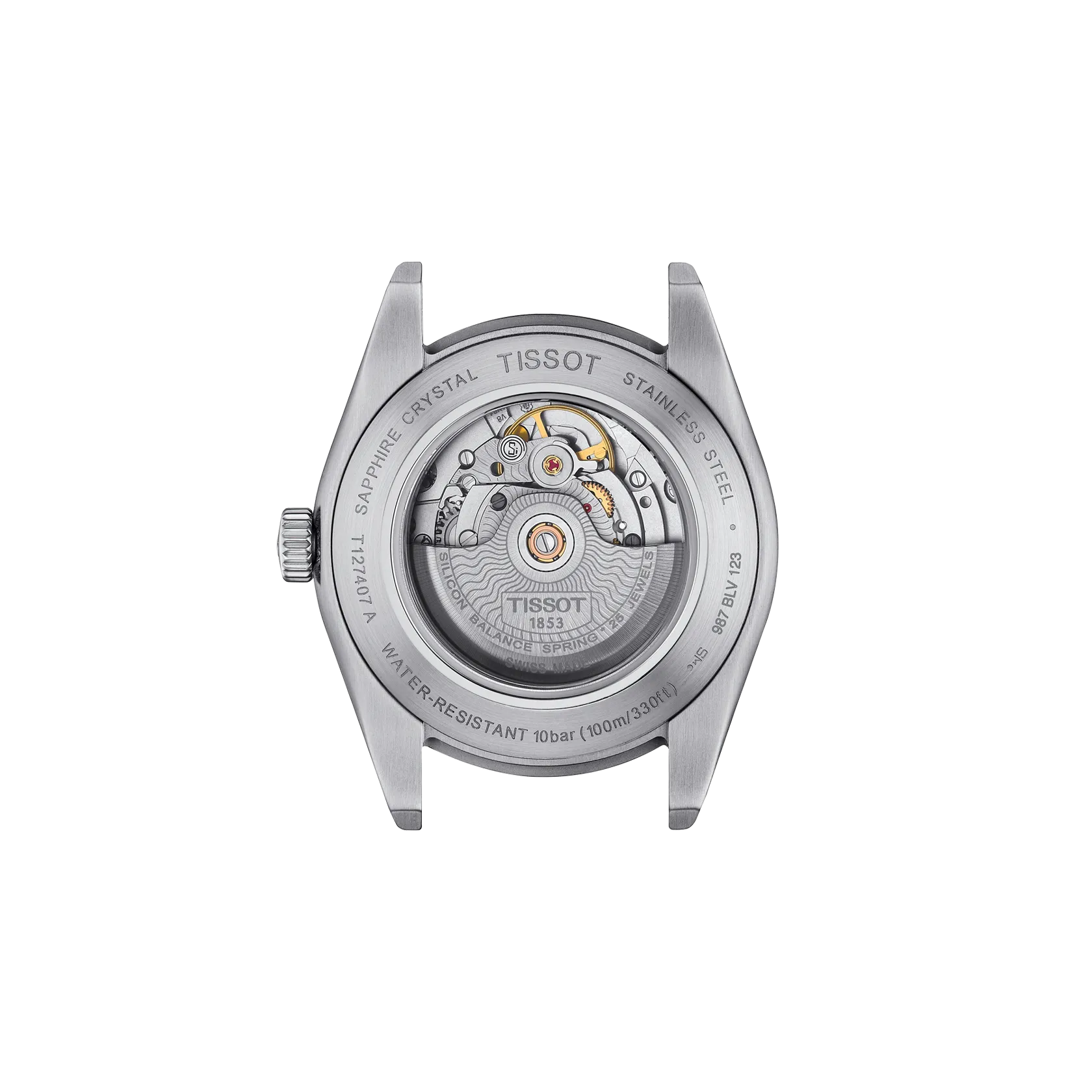 Tissot Gentleman T127.407.11.091.01 vista posterior