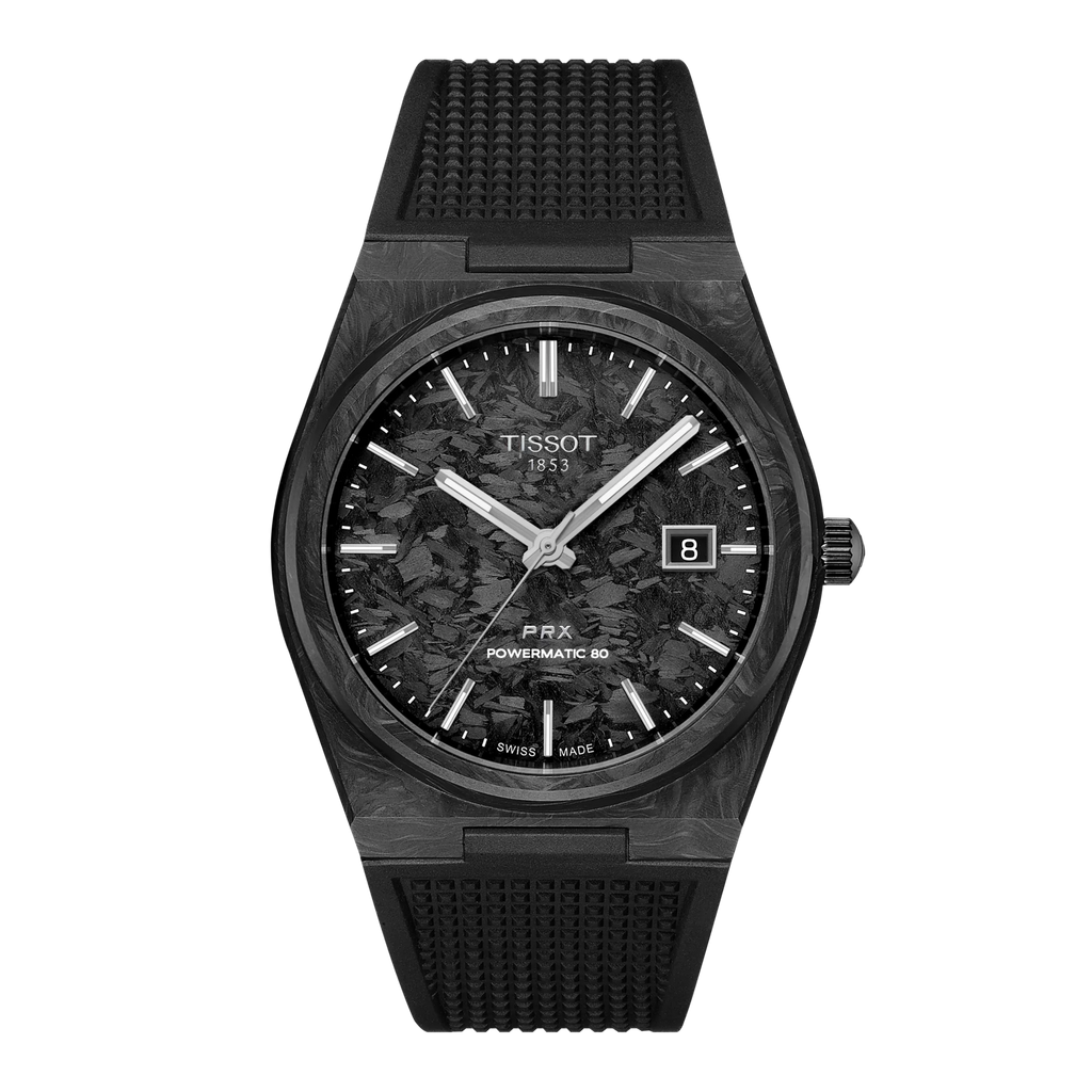 Reloj Tissot PRX Carbon T137.907.97.201.00 vista frontal