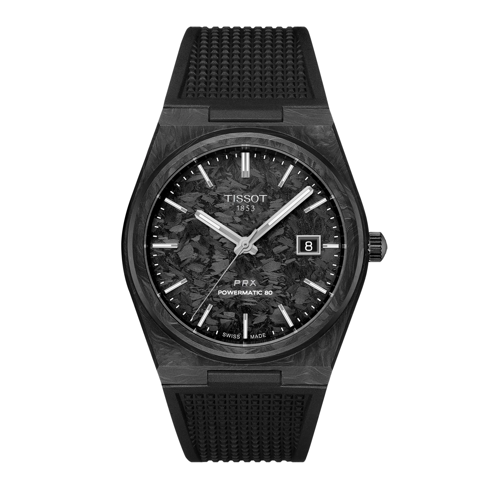 Reloj Tissot PRX Carbon T137.907.97.201.00 vista frontal