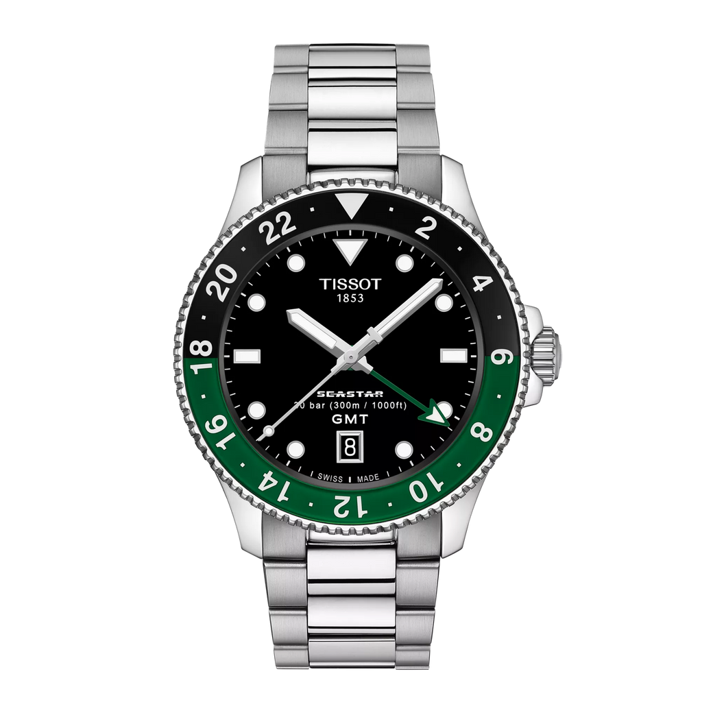 Tissot Seastar 1000 GMT 40mm T120.852.11.051.00 - vista frontal
