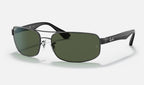 Ray-Ban RB3445 002/58 - vista tres cuartos