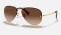 Ray-Ban RB3449 001/13 - vista tres cuartos