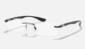 Ray-Ban 0RX8724 1000 - vista tres cuartos