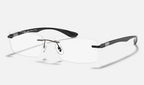 Ray-Ban 0RX8724 1000 - vista tres cuartos