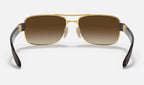 Ray-Ban RB3522 001/13 - vista posterior