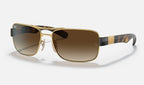Ray-Ban RB3522 001/13 - vista tres cuartos