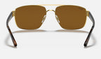 Ray-Ban RB3663 001/57 - vista posterior