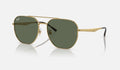 Ray-Ban RB3724D 001/71 - vista tres cuartos