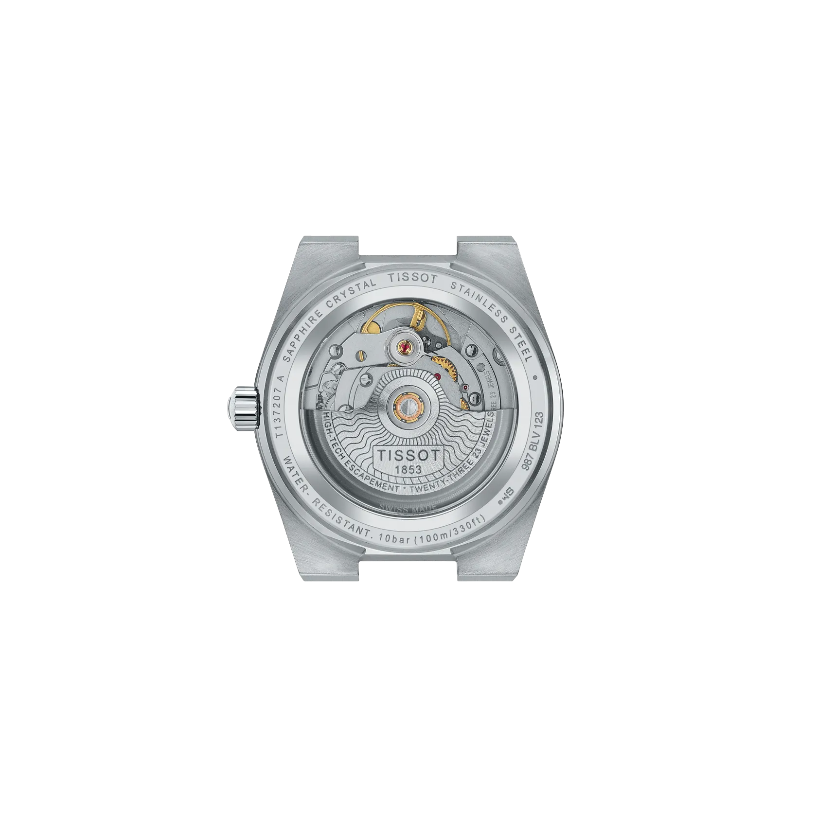 Reloj Tissot PRX T137.207.11.111.00 vista posterior