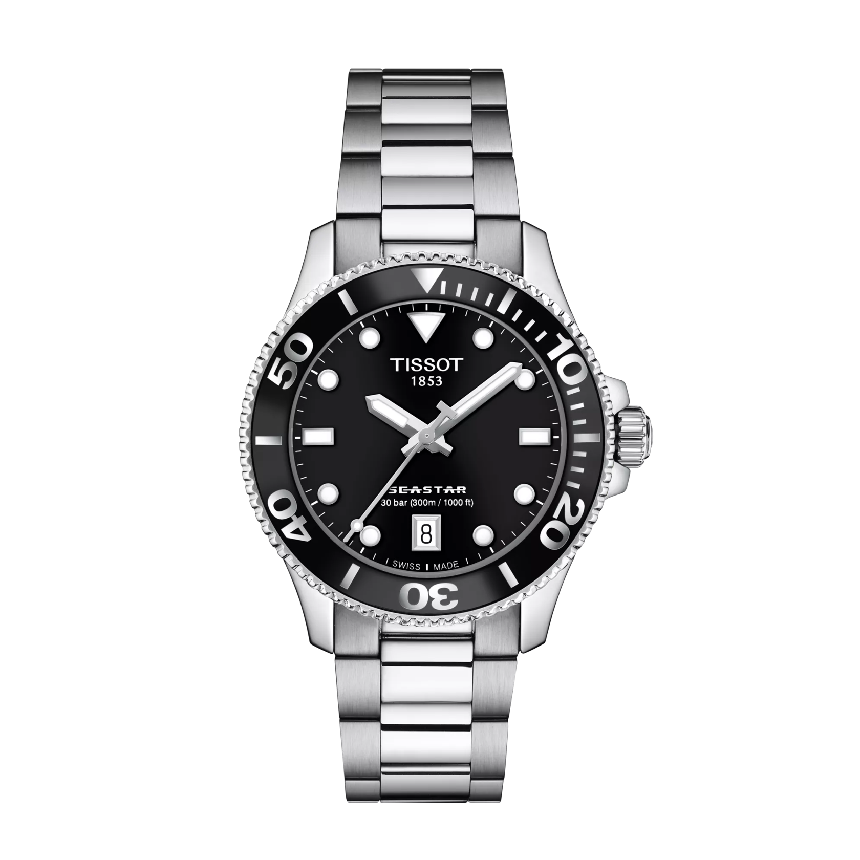 Tissot Seastar 1000 36mm T120.210.11.051.00 - vista frontal