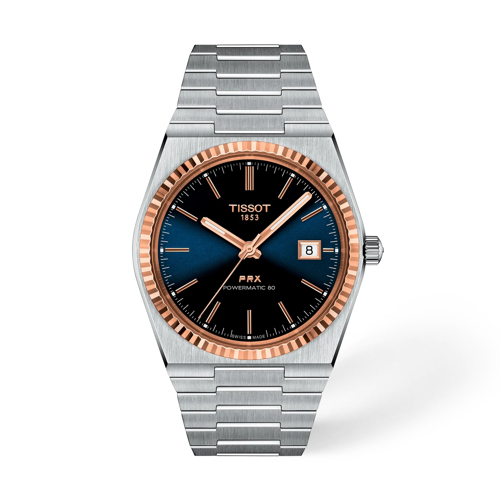 Reloj Tissot PRX Gold T931.407.41.041.00 vista frontal