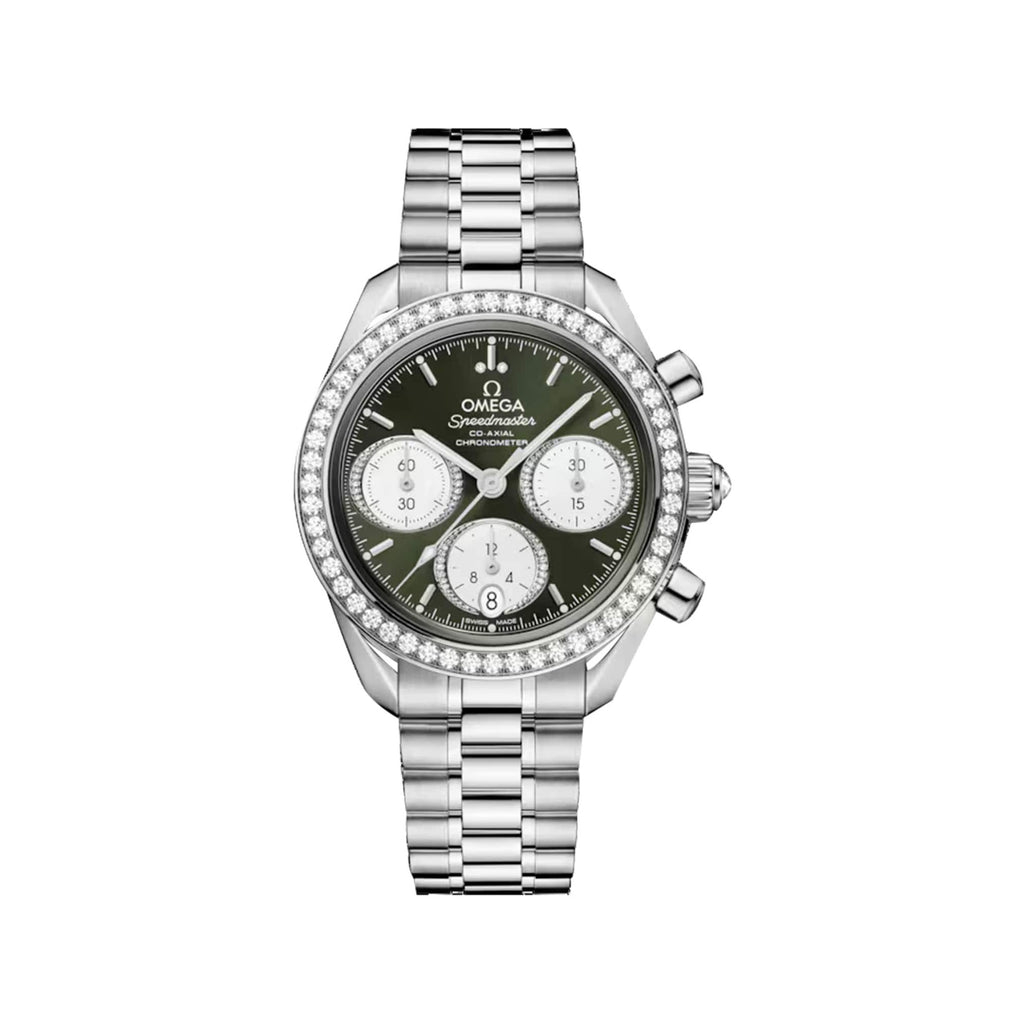Omega Speedmaster Chronograph Automatic Green Dial Watch
