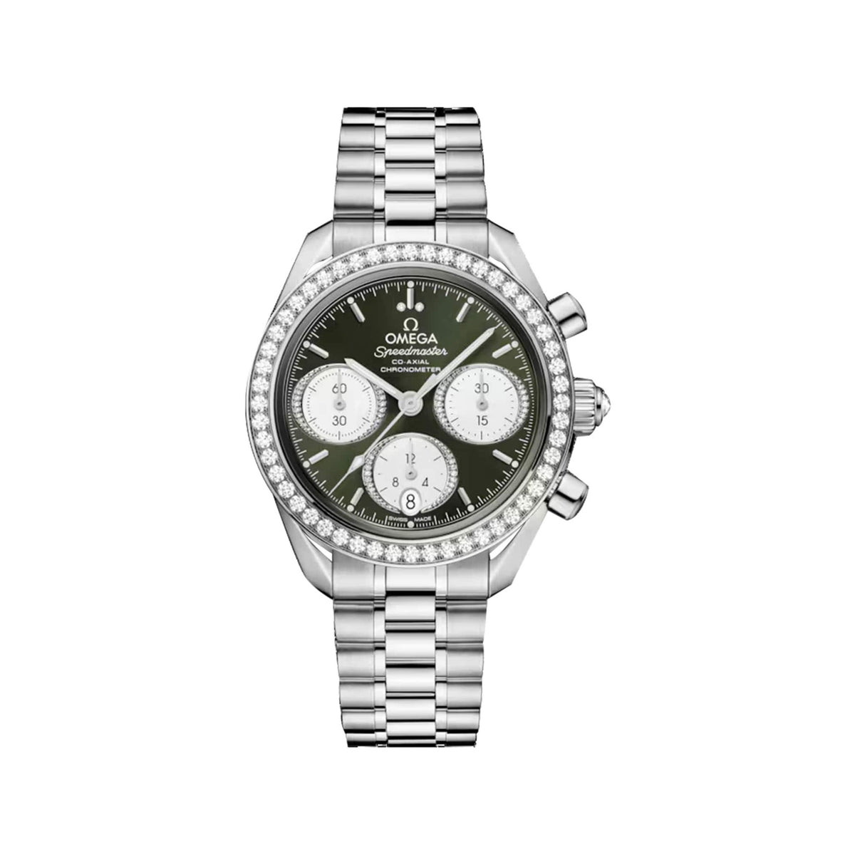 Omega Speedmaster Chronograph Automatic Green Dial Watch