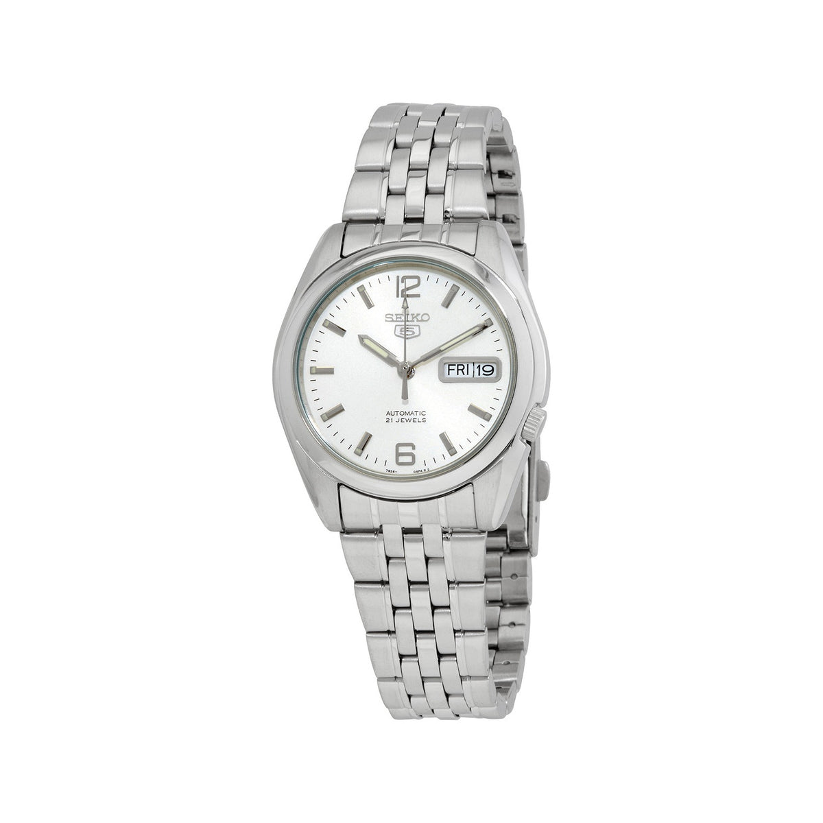 Reloj Seiko Series 5 Automatic White Dial SNK385K1