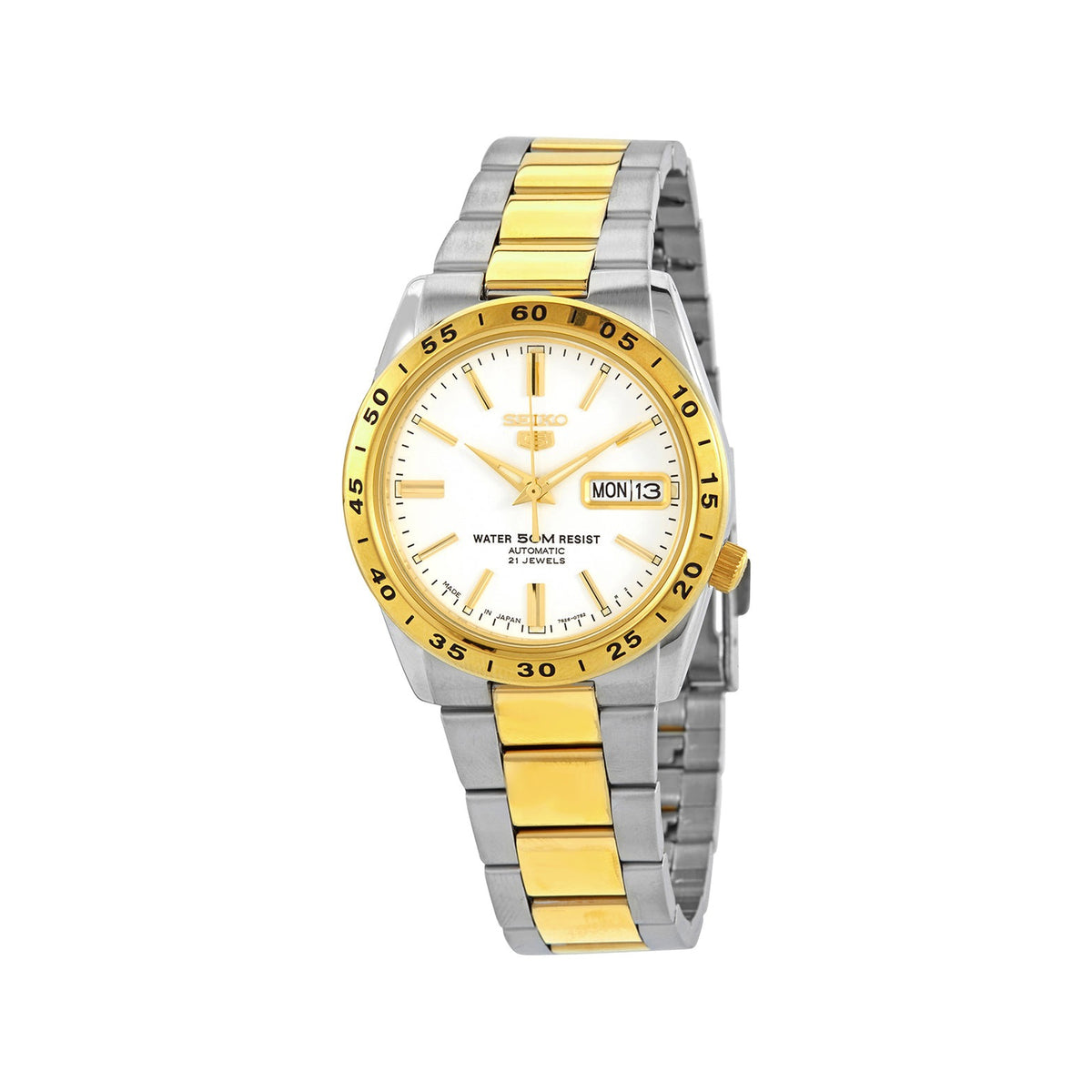 Reloj Seiko 5 Automatic White Dial SNKE04J1