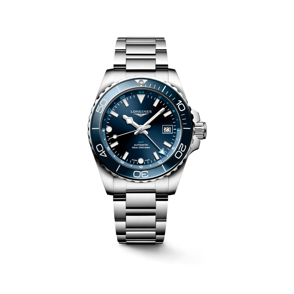 Reloj Longines HydroConquest GMT Automático Dial Azul L3.790.4.96.6