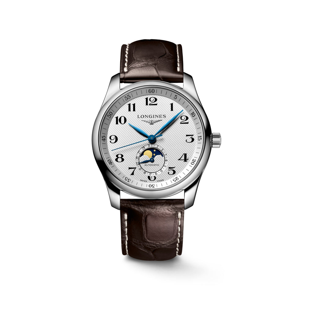 Reloj Longines Master Collection Moonphase Automático Correa Marrón L2.909.4.78.3