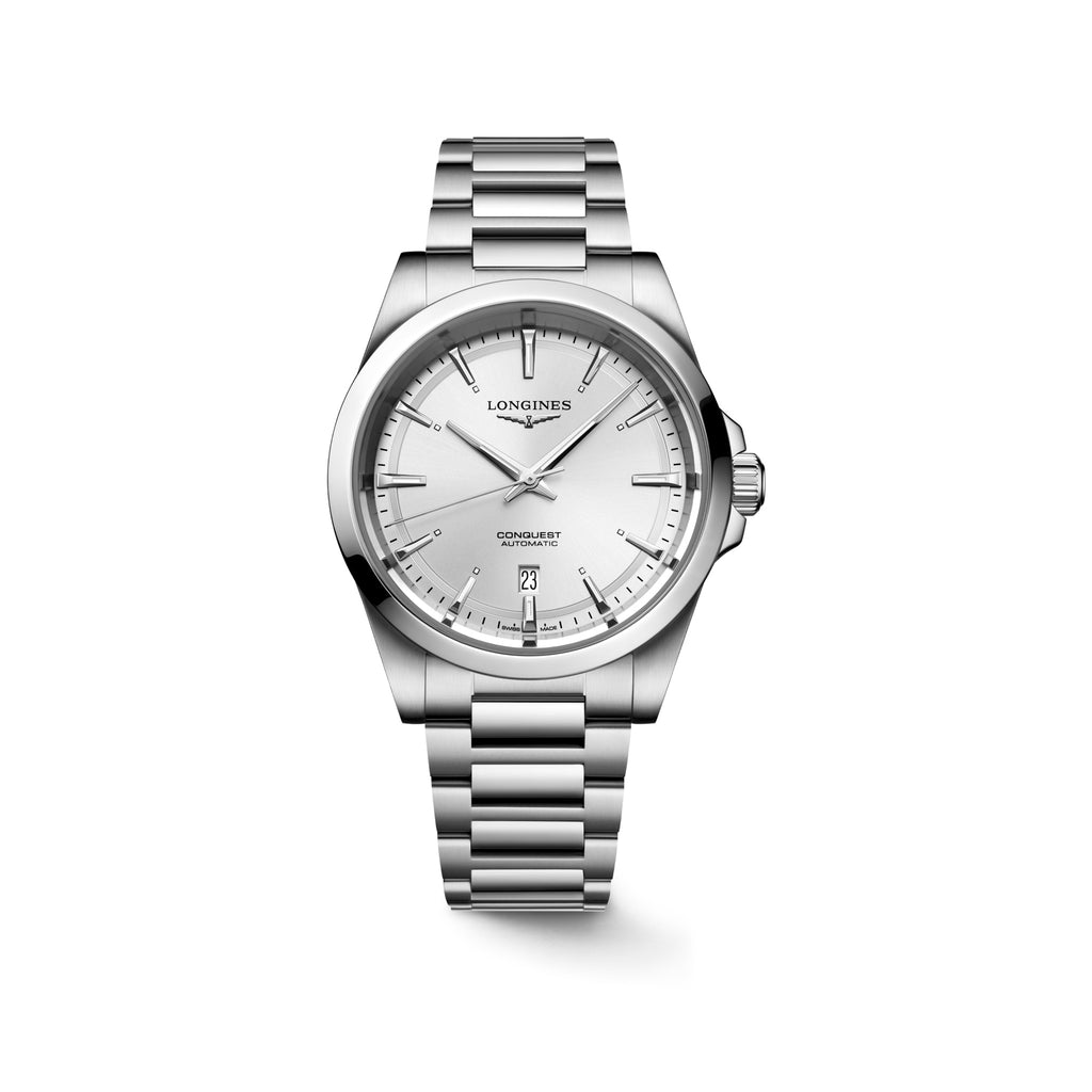 Reloj Longines Conquest Automático 41mm Dial Plateado L3.830.4.72.6