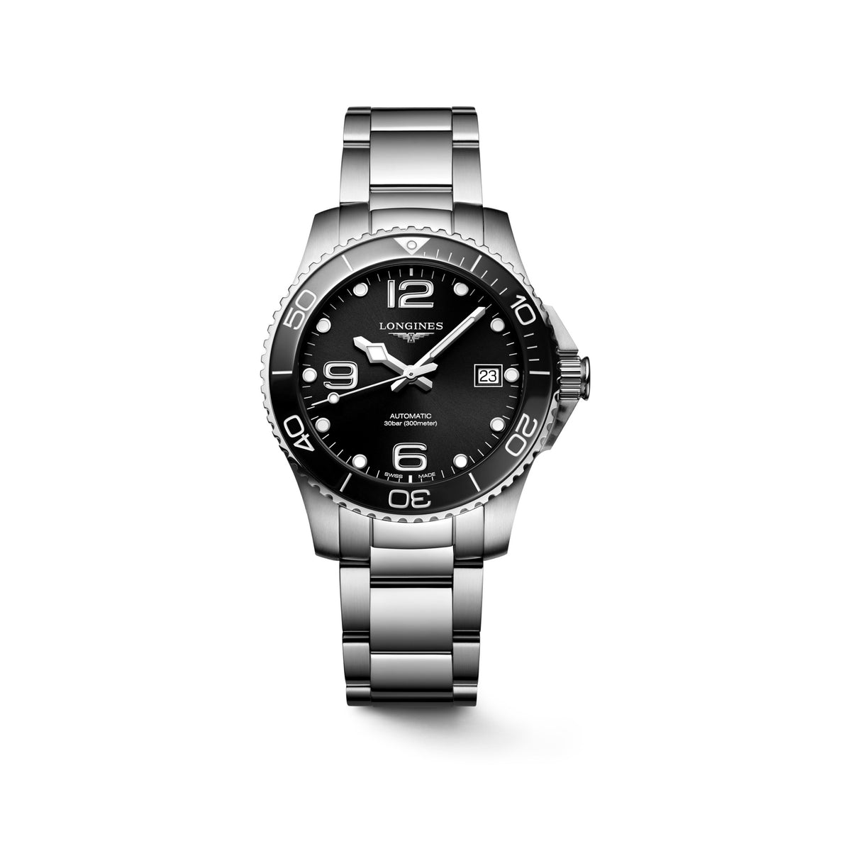 Reloj Longines HydroConquest 39mm Automático Dial Negro L3.780.4.56.6