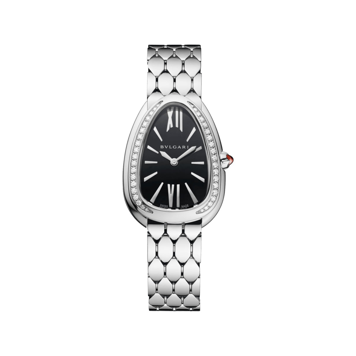 Reloj Bvlgari Serpenti Seduttori Quartz Diamantes Dial Negro 103950