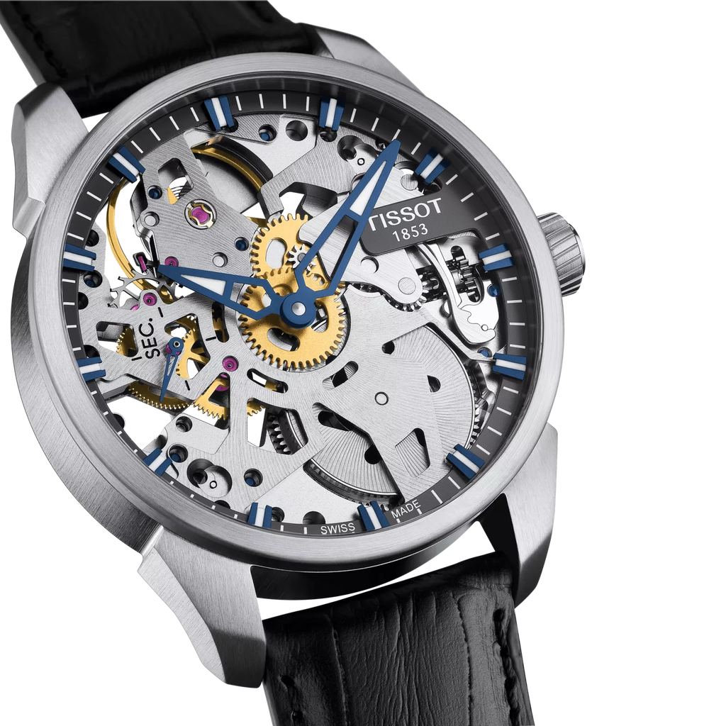 Reloj Tissot T-Complication Squelette T070.405.16.411.00 - detalle esqueleto