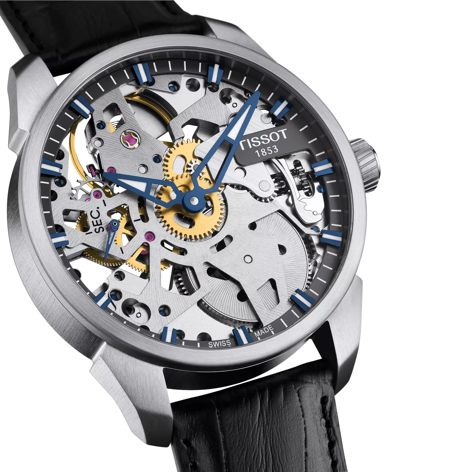 Reloj Tissot T-Complication Squelette T070.405.16.411.00 - detalle esqueleto