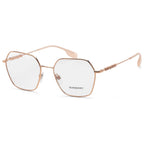 Gafas Oftálmicas Burberry Rosa Dorado Geométrica BE1381-1337-54