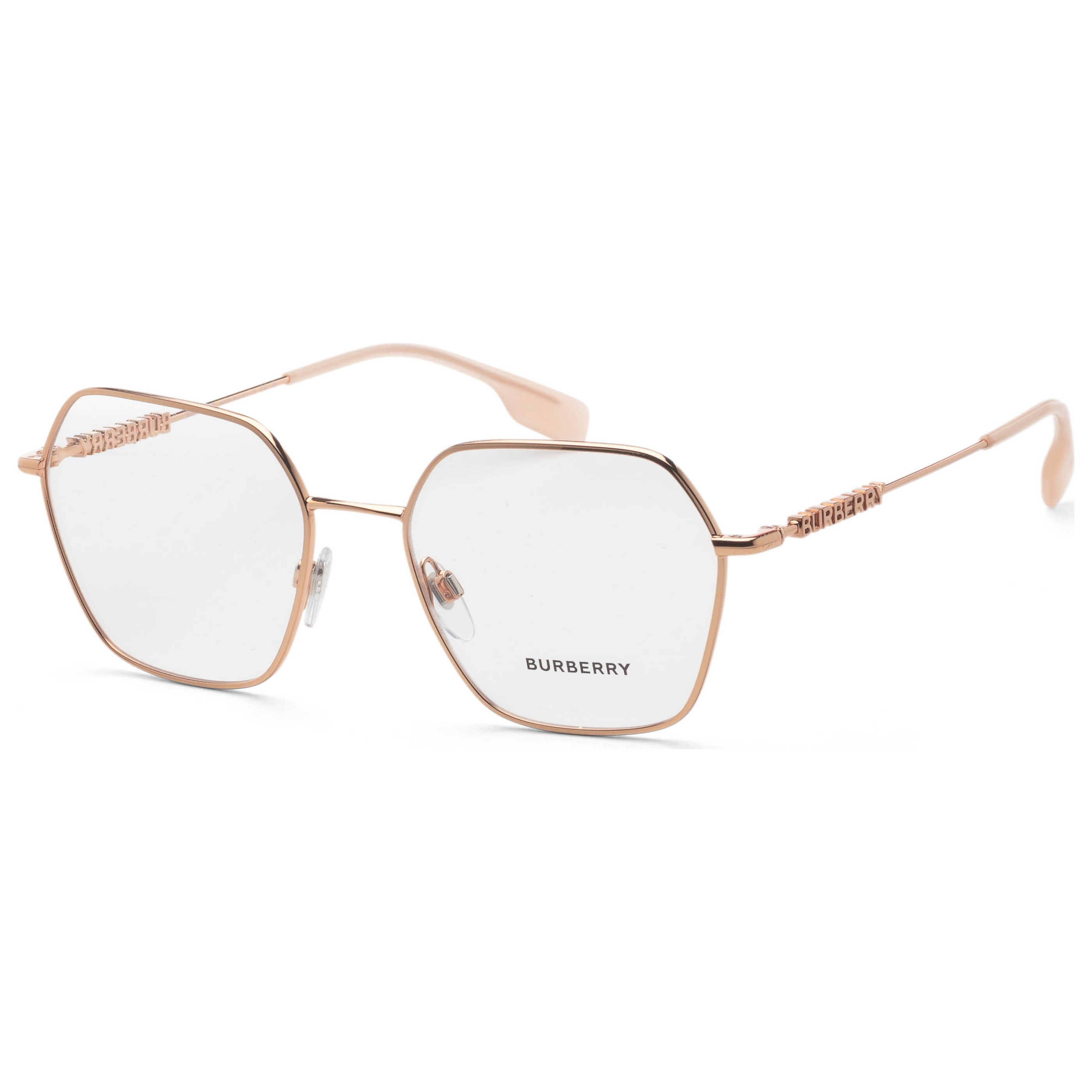 Gafas Oftálmicas Burberry Rosa Dorado Geométrica BE1381-1337-54