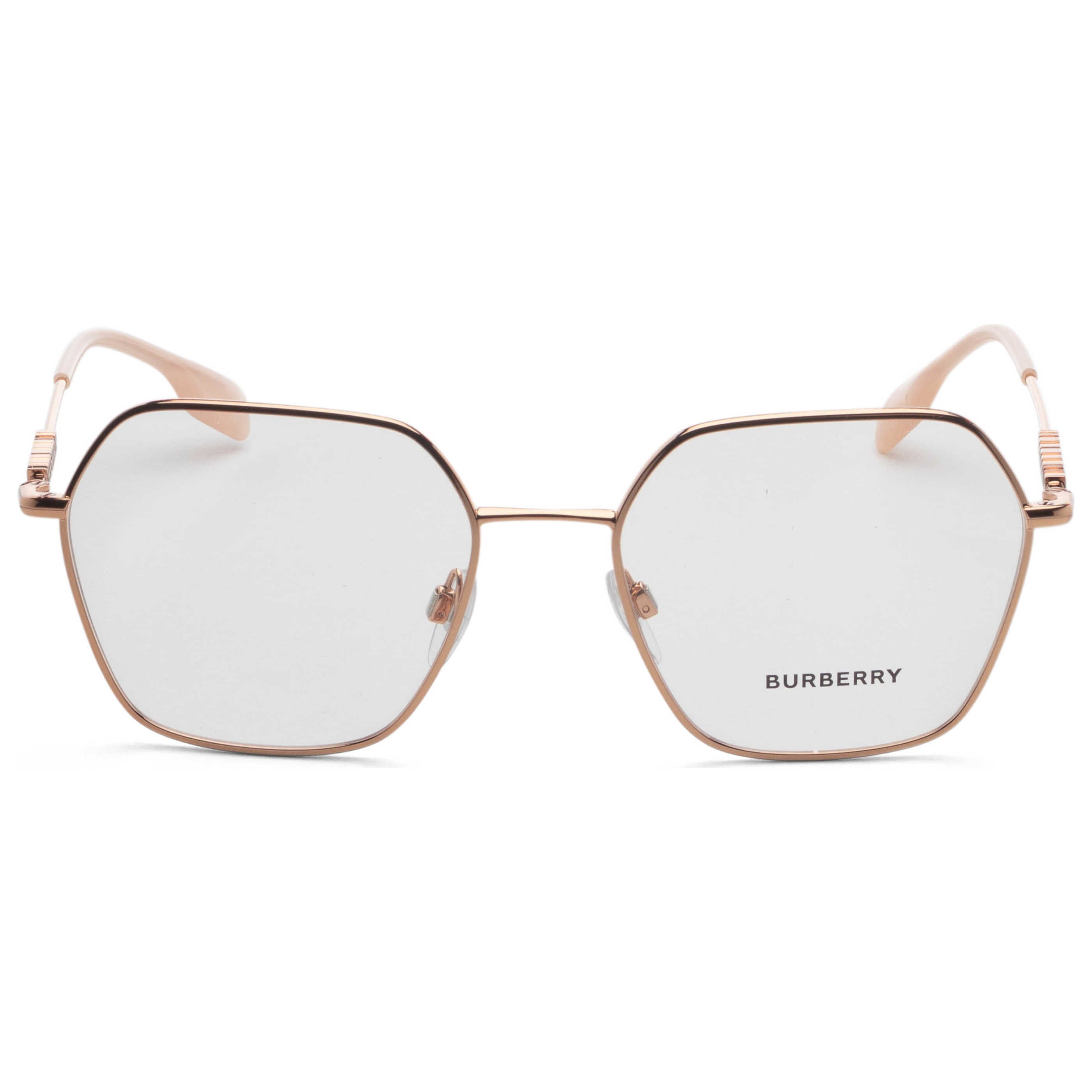 Gafas Oftálmicas Burberry Rosa Dorado Geométrica BE1381-1337-54