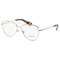 Gafas Oftálmicas Burberry Dorado Aviador BE1386-1109-57