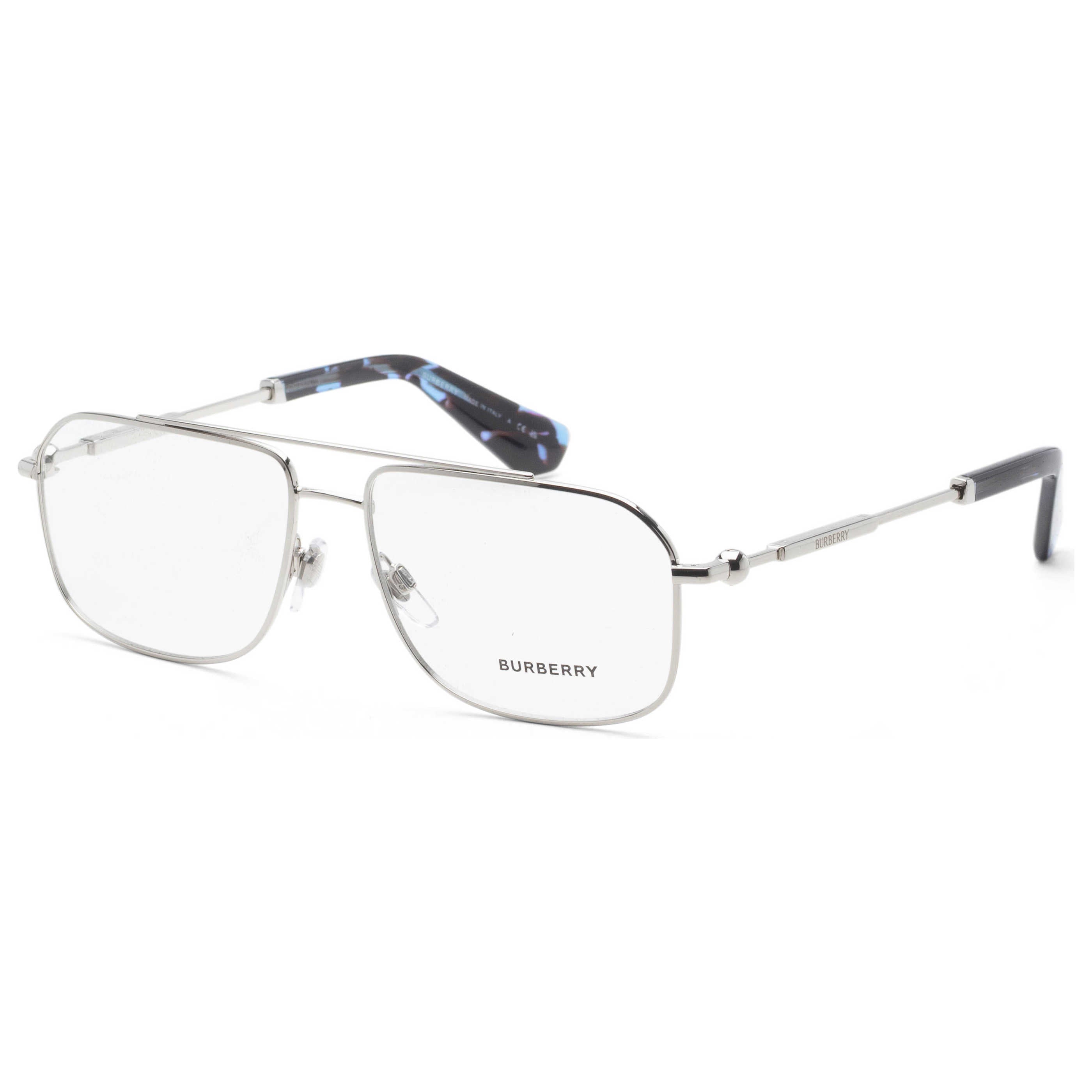Gafas Oftálmicas Burberry Plateado Rectangular BE1391-1005-56