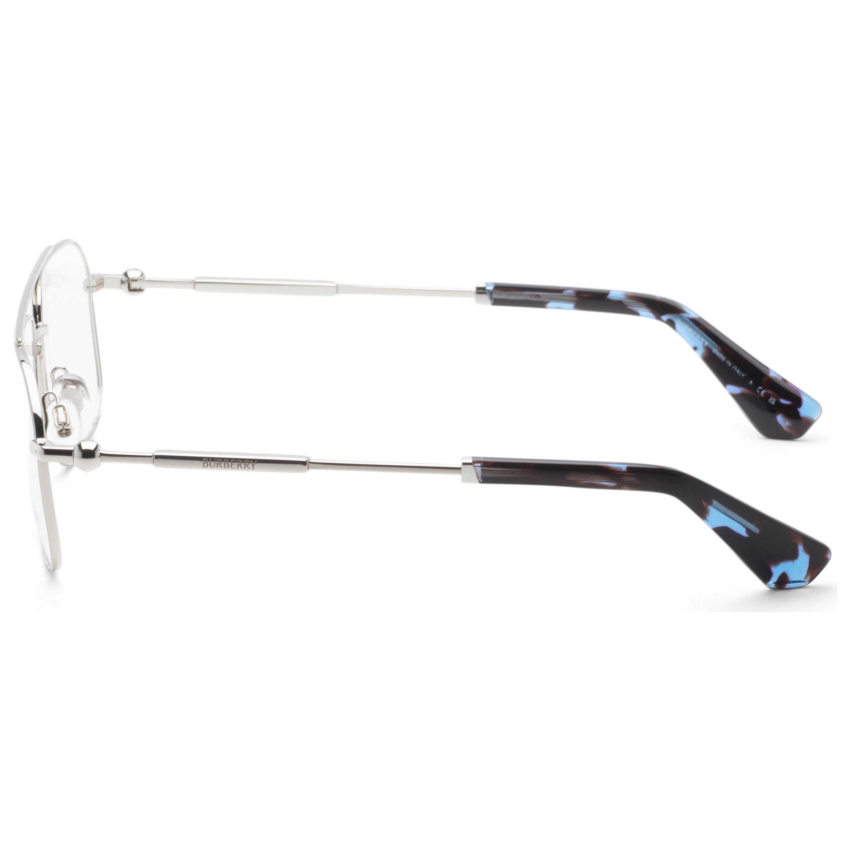 Gafas Oftálmicas Burberry Plateado Rectangular BE1391-1005-56