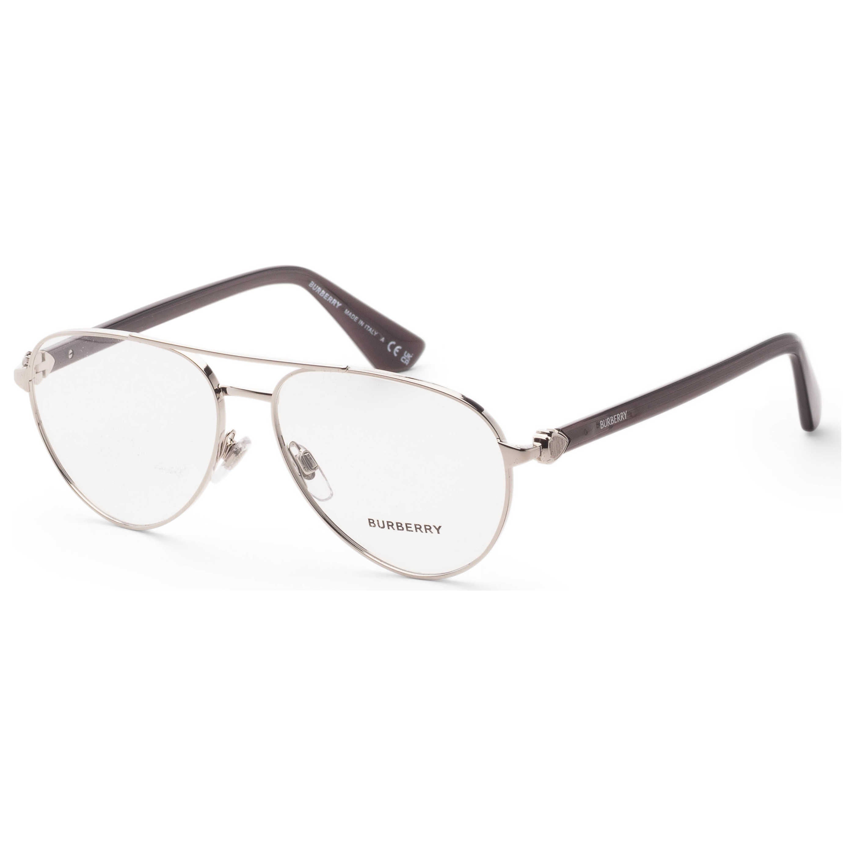 Gafas Oftálmicas Burberry Plateado Aviador BE1397-1005-57