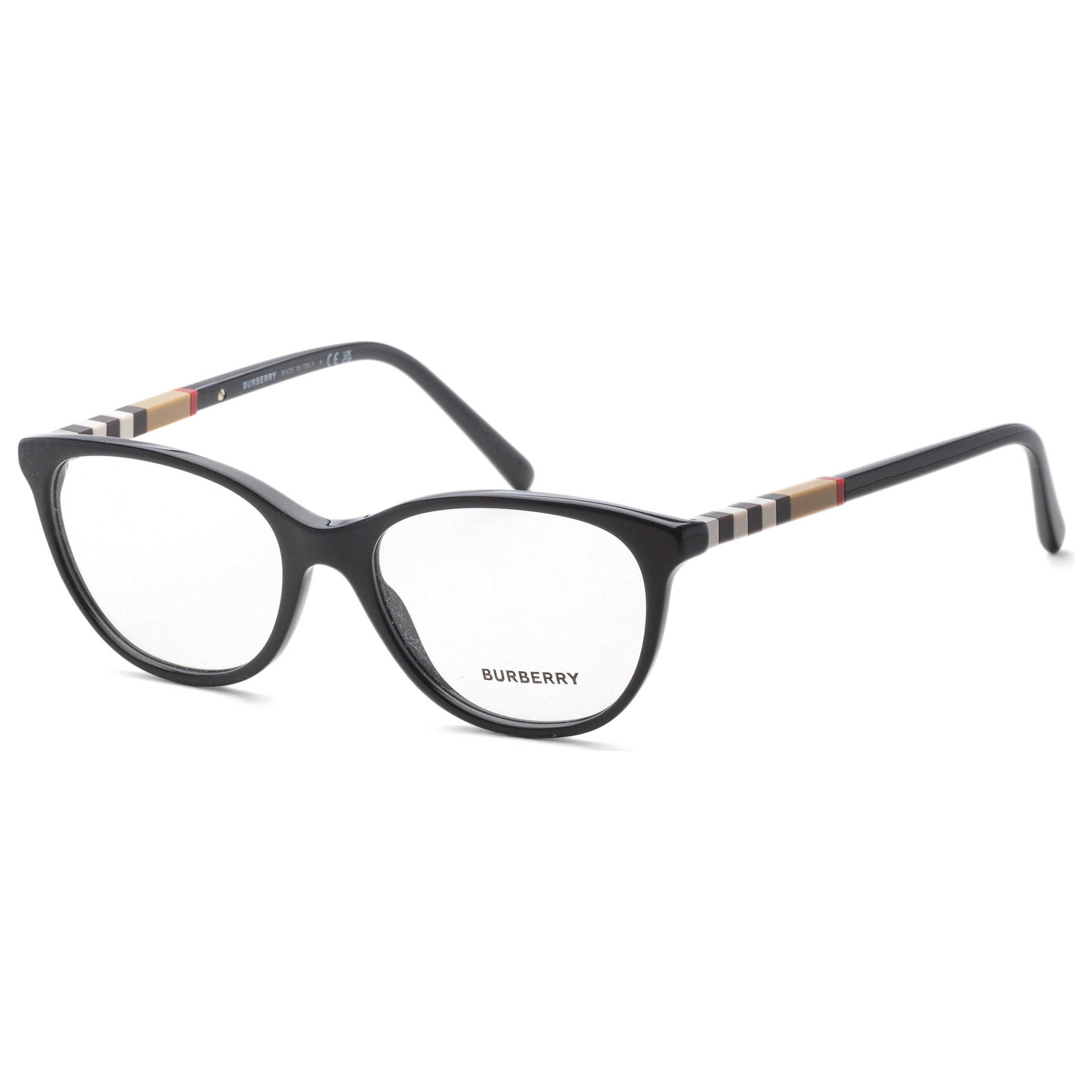 Gafas Oftálmicas Burberry Negro Rectangular BE2205-3001-52