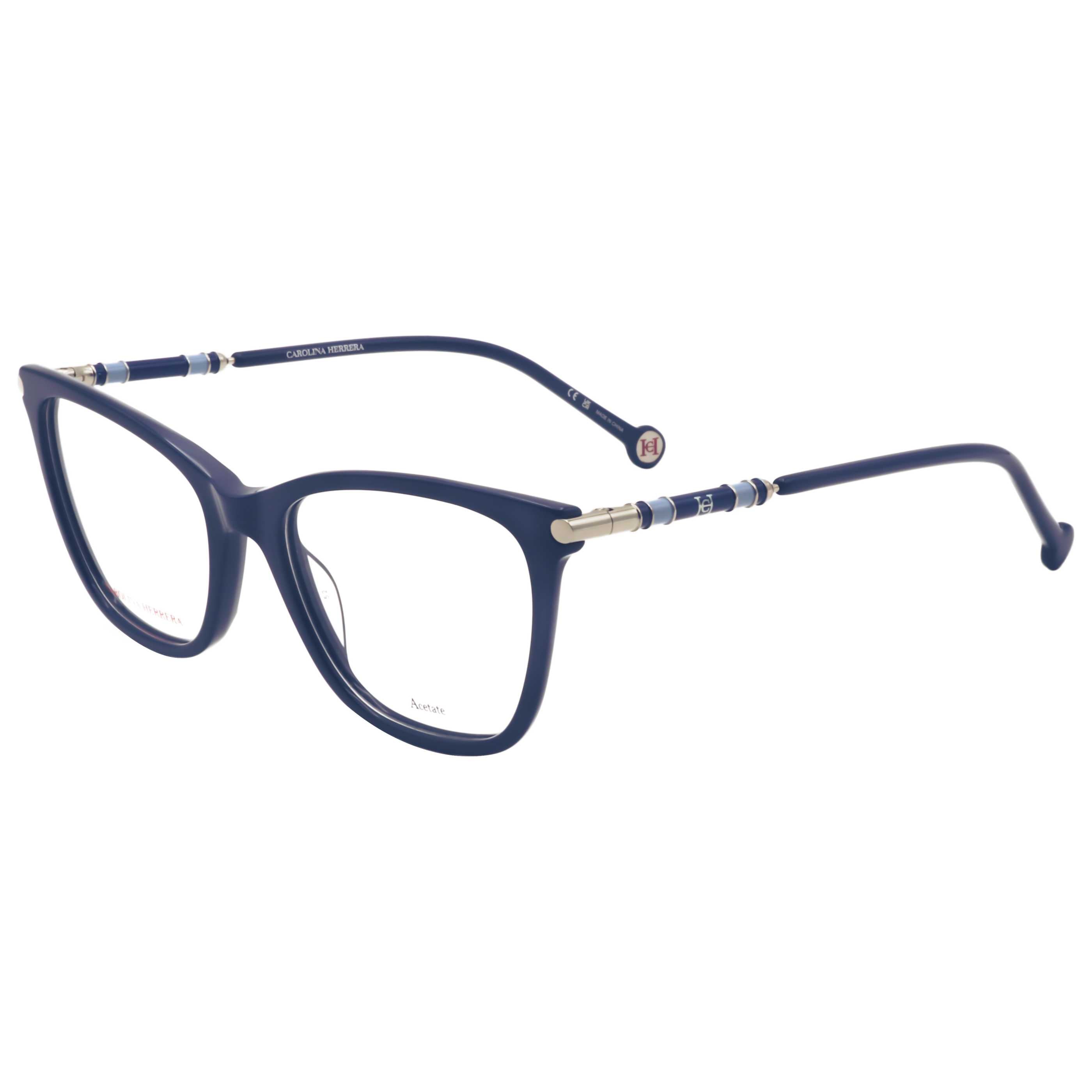 Gafas Oftálmicas Carolina Herrera Azul Cuadrada CH0028-PJP-53
