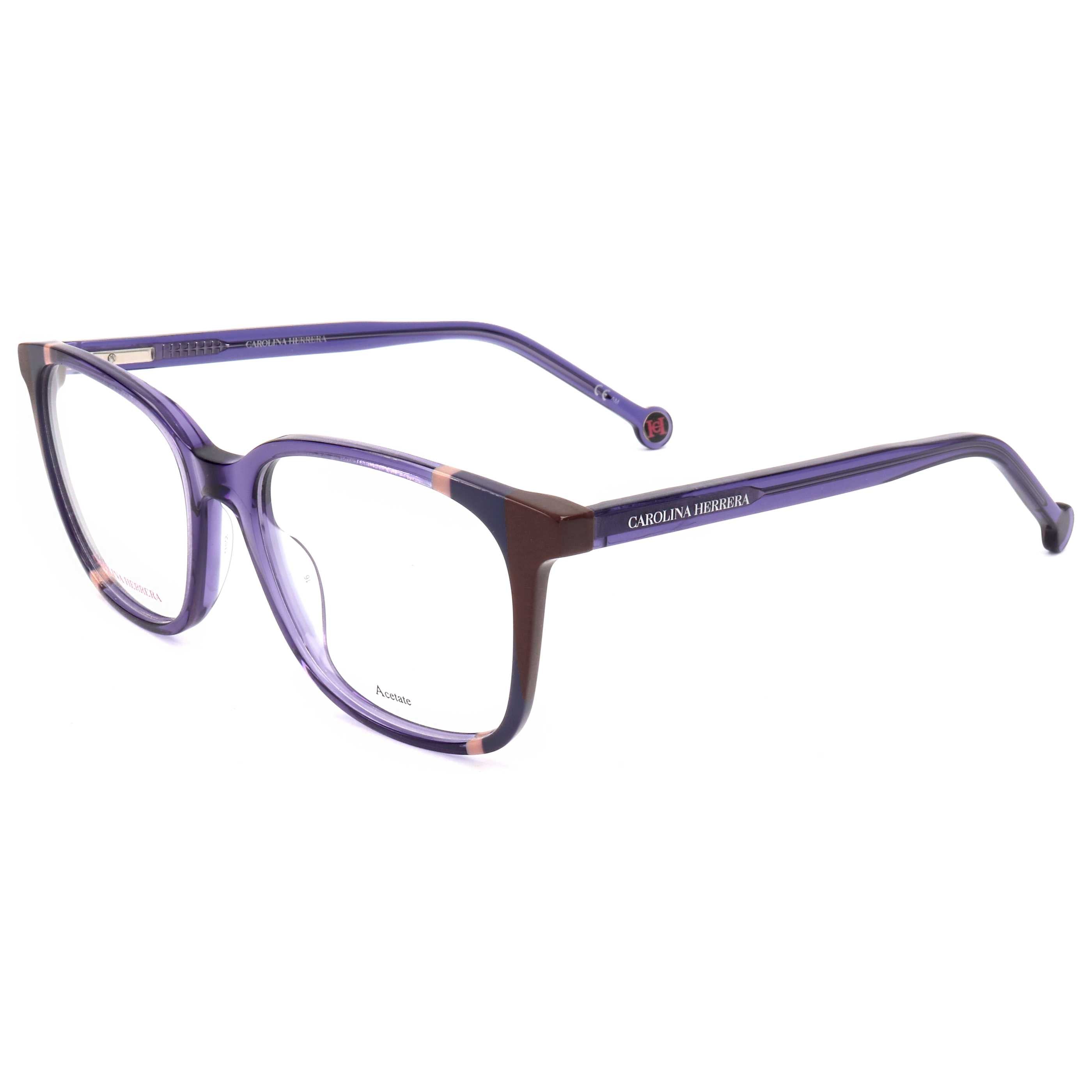 Gafas Oftálmicas Carolina Herrera Morado Cuadrada CH0065-E53-52