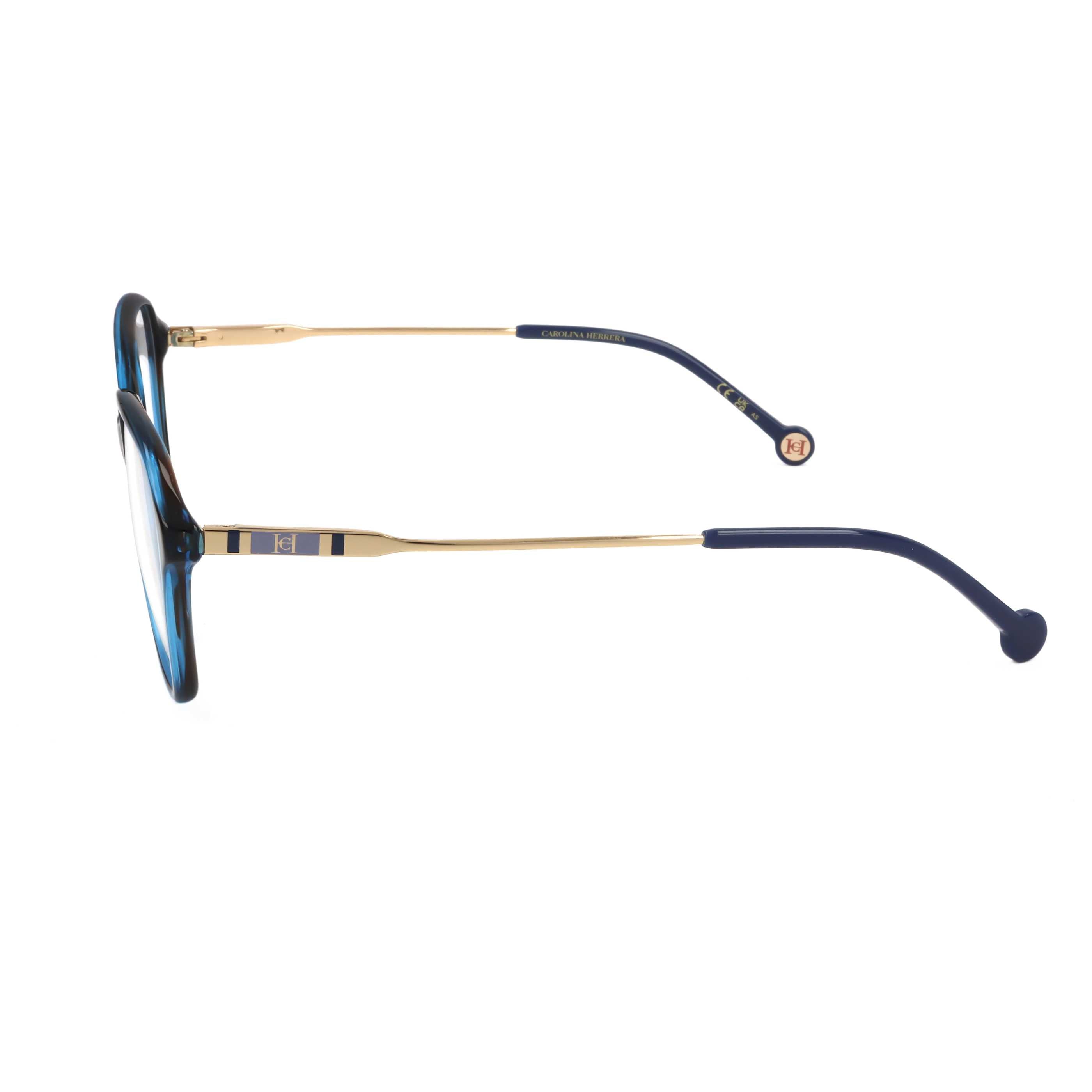 Gafas Oftálmicas Carolina Herrera Azul Geométrica HER0117-JBW-55