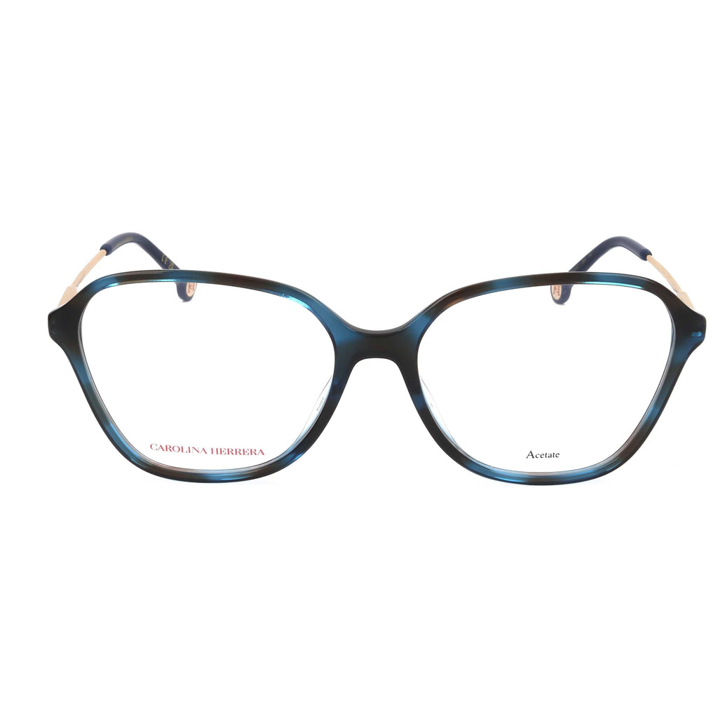 Gafas Oftálmicas Carolina Herrera Azul Geométrica HER0117-JBW-55