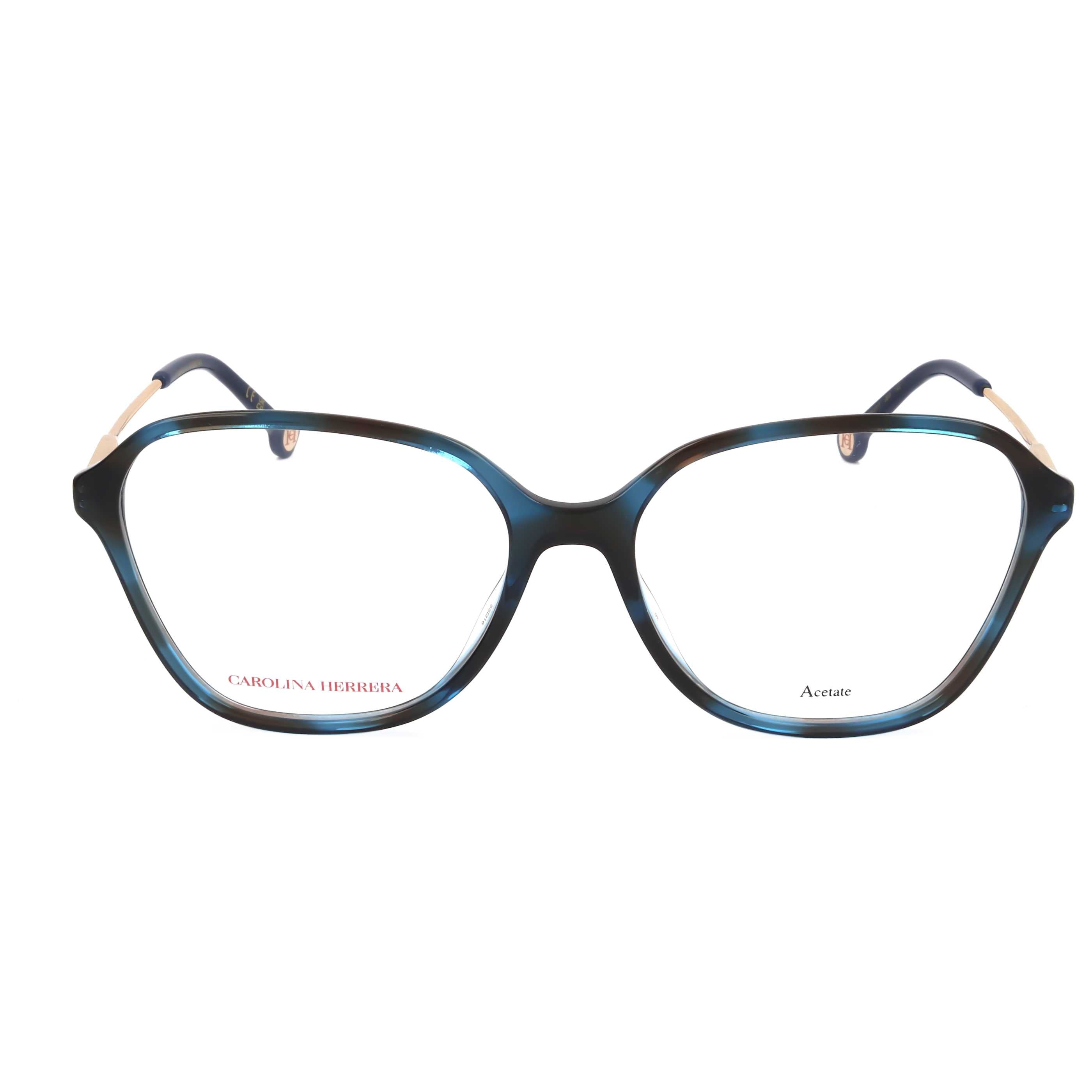 Gafas Oftálmicas Carolina Herrera Azul Geométrica HER0117-JBW-55