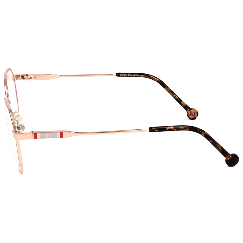 Gafas Oftálmicas Carolina Herrera Dorado Redonda HER0121-DDB-54