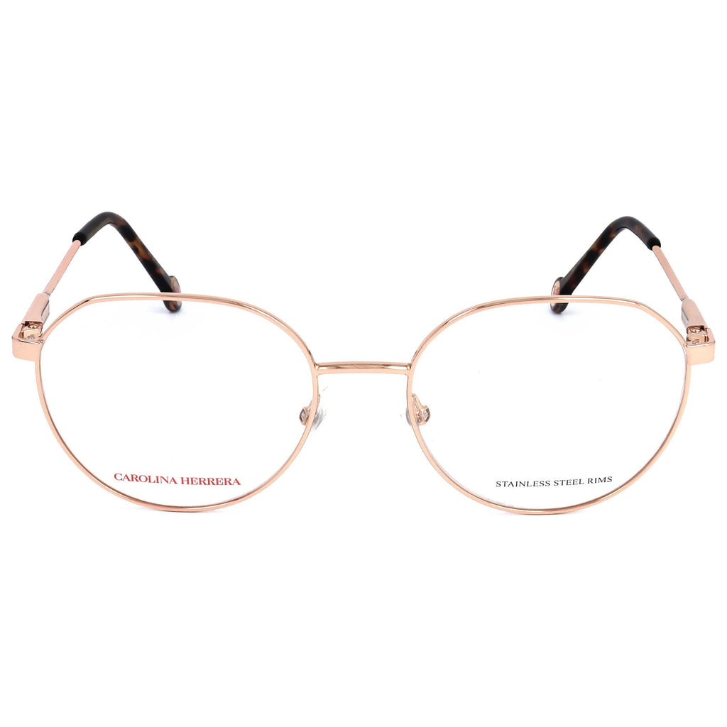 Gafas Oftálmicas Carolina Herrera Dorado Redonda HER0121-DDB-54