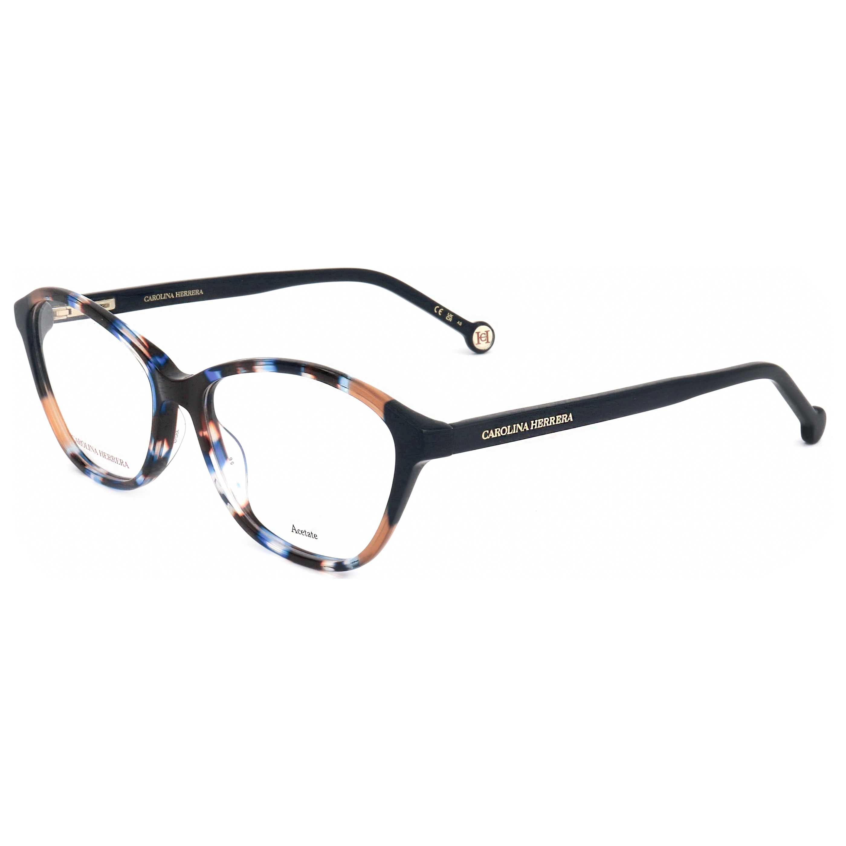 Gafas Oftálmicas Carolina Herrera Azul Geométrica HER0122-1BC-55
