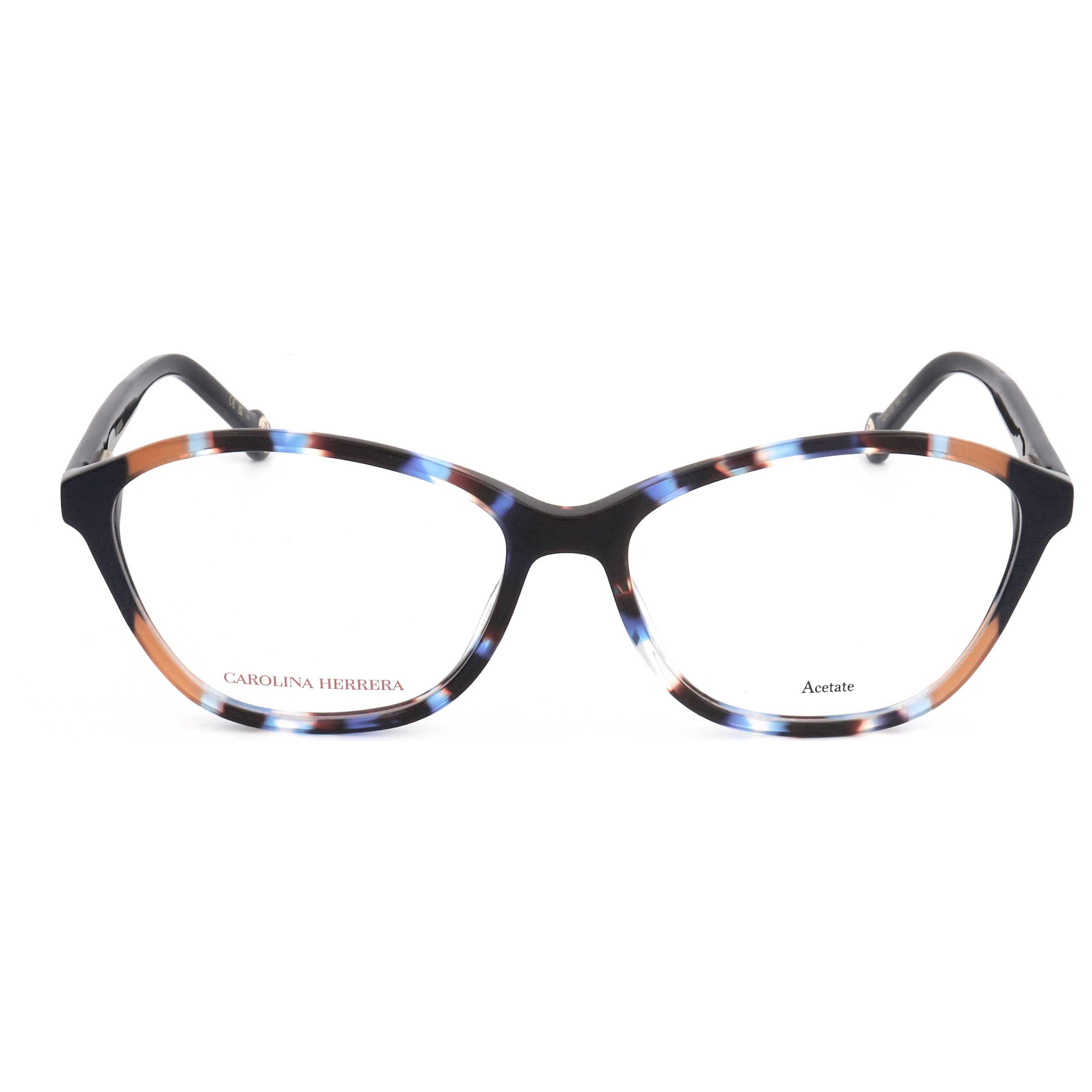 Gafas Oftálmicas Carolina Herrera Azul Geométrica HER0122-1BC-55