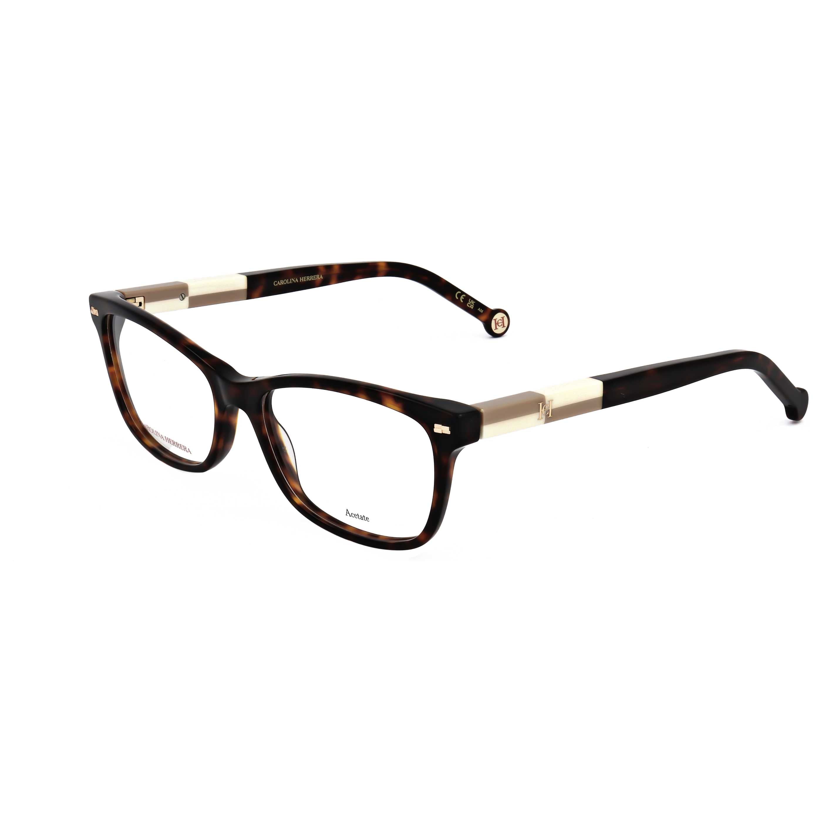 Gafas Oftálmicas Carolina Herrera Beige Rectangular HER0160-XLT-54